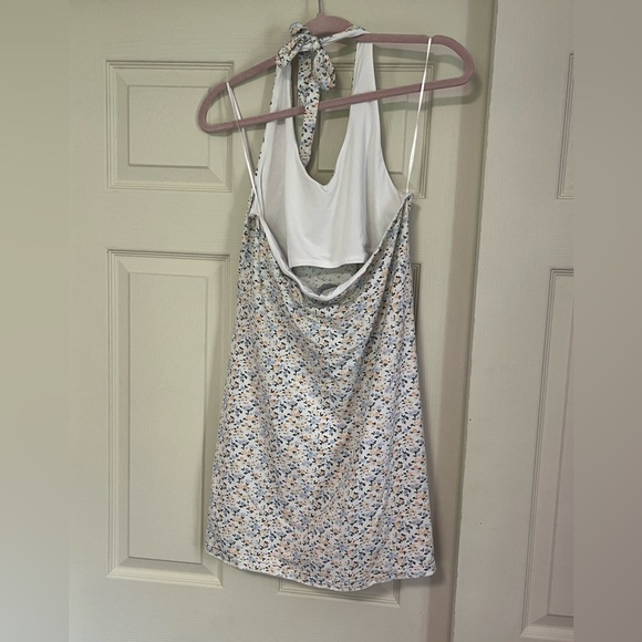 Hollister White Floral Halter Dress - Picture 2 of 5
